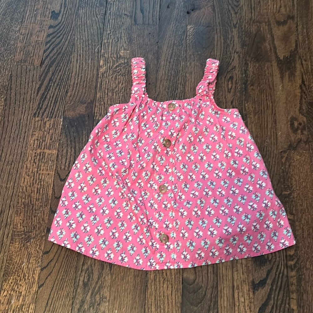 Crew cuts pick tank top, floral pattern, size 4/5